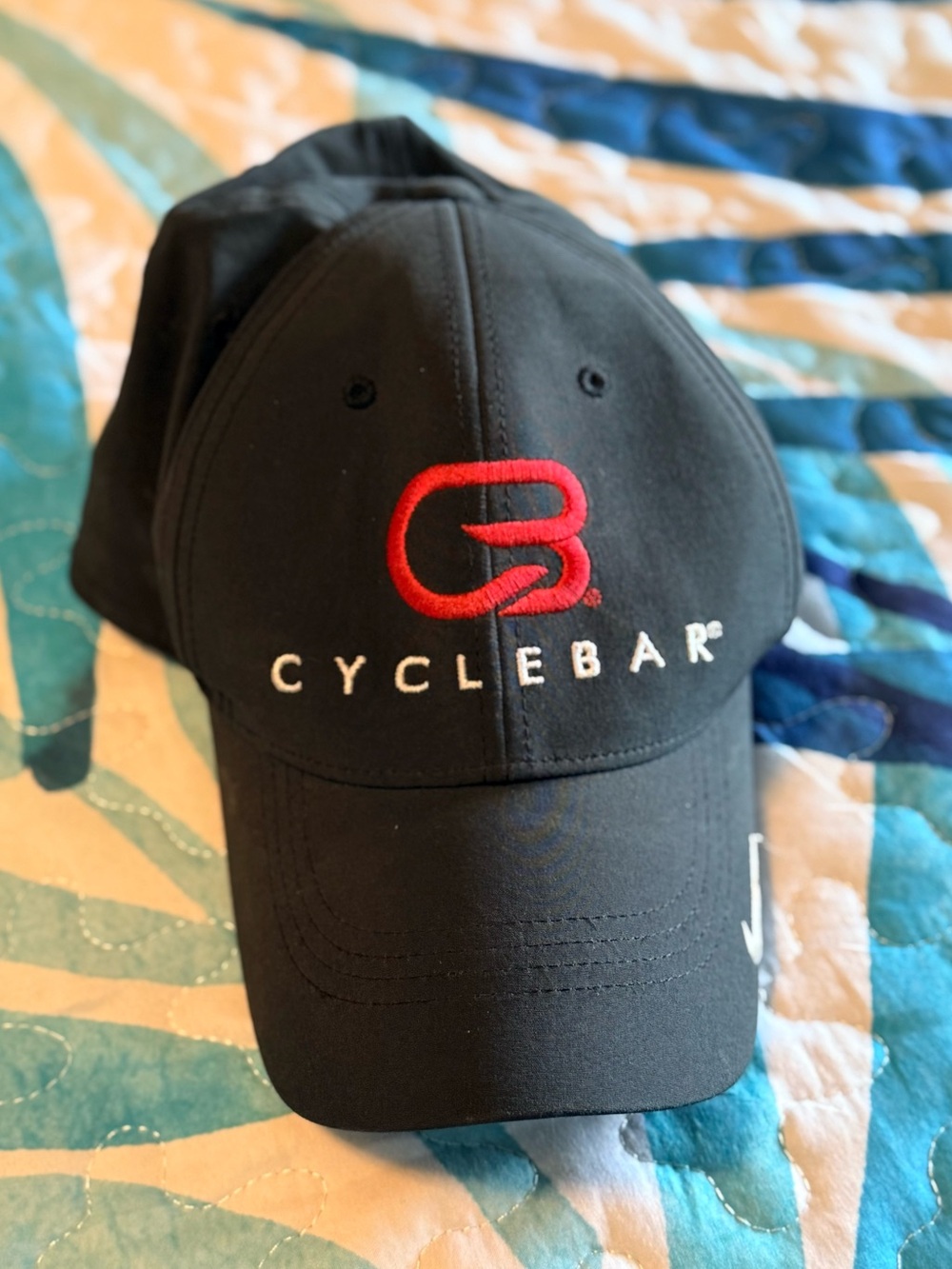 Cyclebar Black Hat with Red Logo
